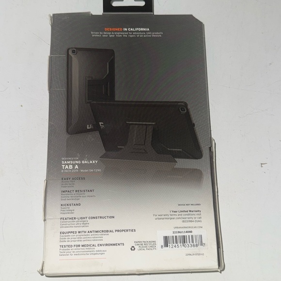 UAG Case For Samsung Galaxy Tab A 8-Inch 2019 Black Scout Series - Picture 2 of 3